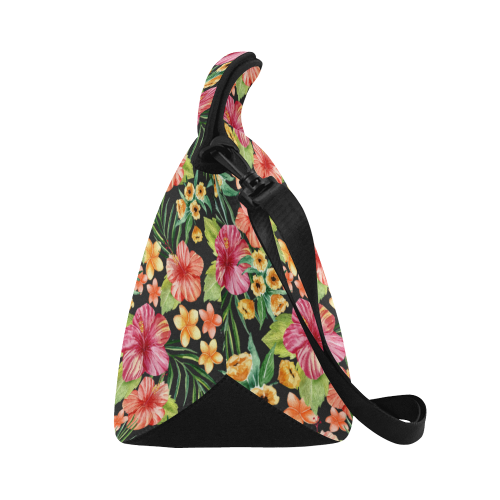 Awesome Tropical Hibiscus Neoprene Lunch Bag/Large (Model 1669)