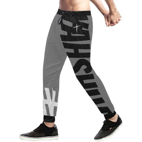 Gray 2 Men's All Over Print Sweatpants (Model L11)