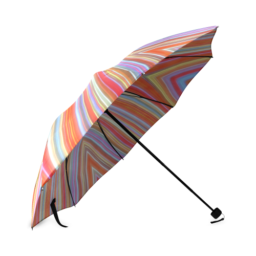 Wild Wavy X Lines I Foldable Umbrella (Model U01)