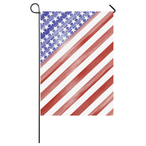 Patriotic America Diagonal Garden Flag 28''x40'' （Without Flagpole）