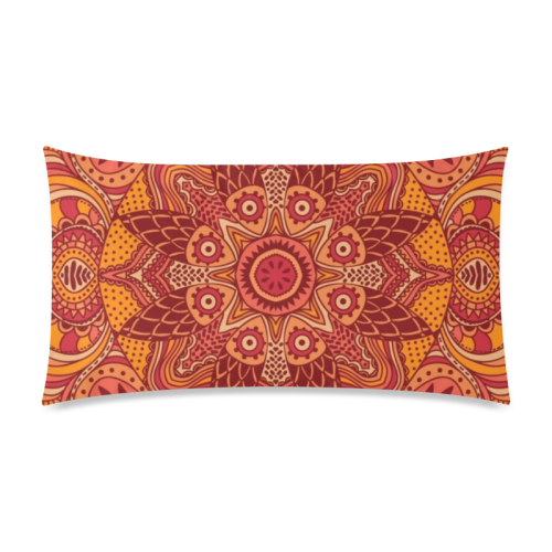 MANDALA SPICE OF LIFE Rectangle Pillow Case 20"x36"(Twin Sides)