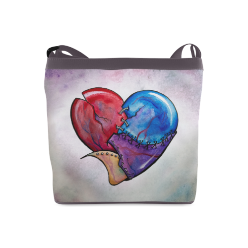 Joy Michelle - Broken Hearted Bucket Bag Crossbody Bags (Model 1613)