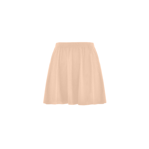 color apricot Mini Skating Skirt (Model D36)