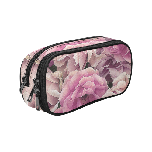 great garden roses pink Pencil Pouch/Large (Model 1680)
