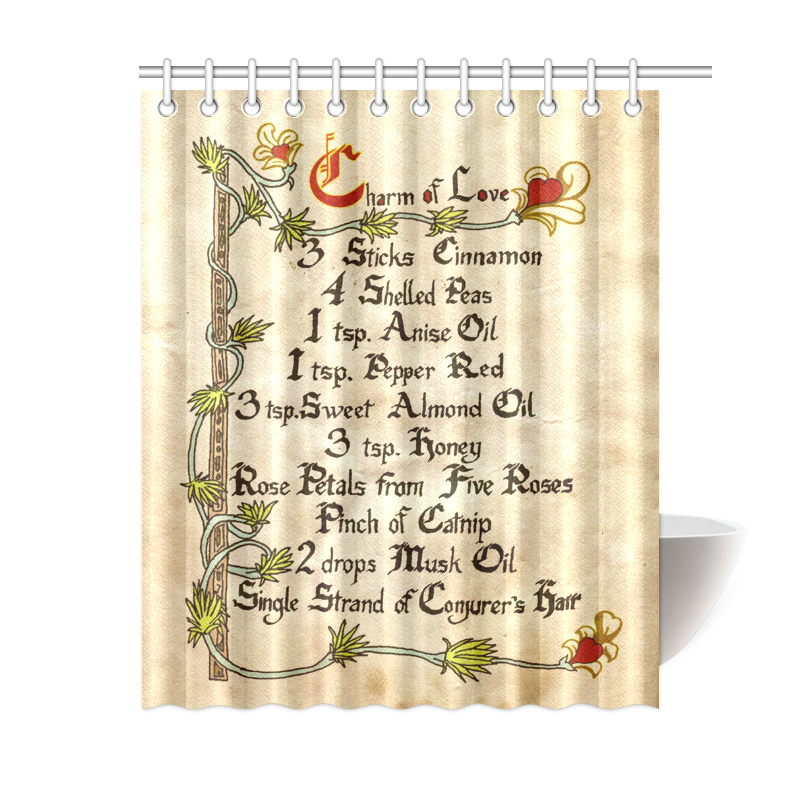 Charm Of Love Spell Shower Curtain 60"x72" ID D2917056