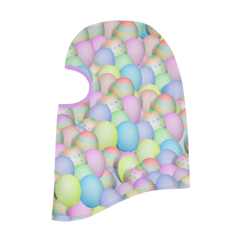 Pastel Colored Easter Eggs (Pink Trim) All Over Print Balaclava