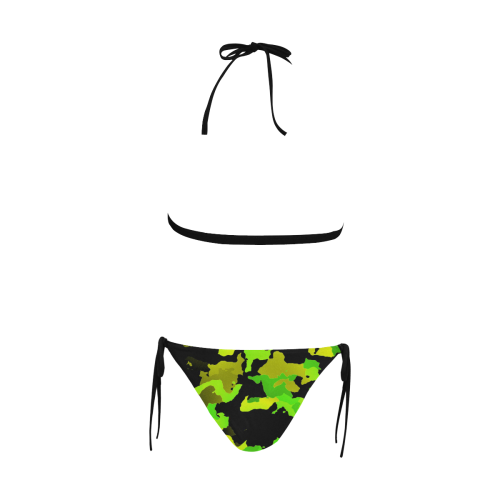 new modern camouflage E by JamColors Buckle Front Halter Bikini Swimsuit (Model S08)
