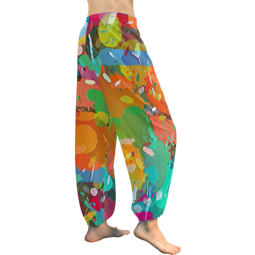 So Much Colors Women's All Over Print Harem Pants (Model L18)