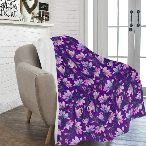 Purple Spring Ultra-Soft Micro Fleece Blanket 60"x80"