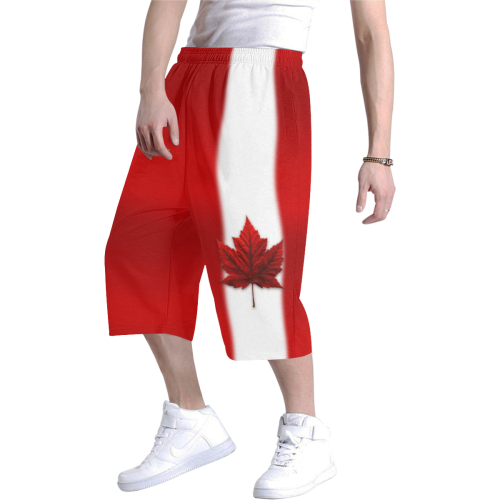 Canada Flag Shorts Trendy Canada Shorts Men's All Over Print Baggy Shorts (Model L37)