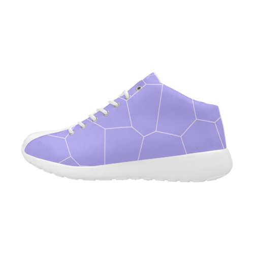Abstract geometric pattern - purple and white. Men's Basketball Training Shoes (Model 47502)
