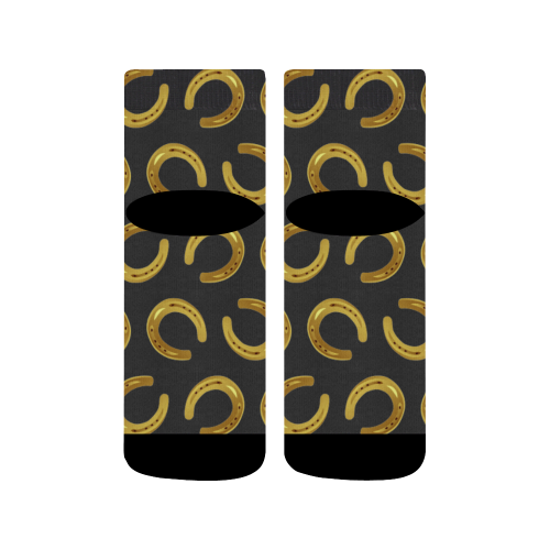 Golden horseshoe Quarter Socks