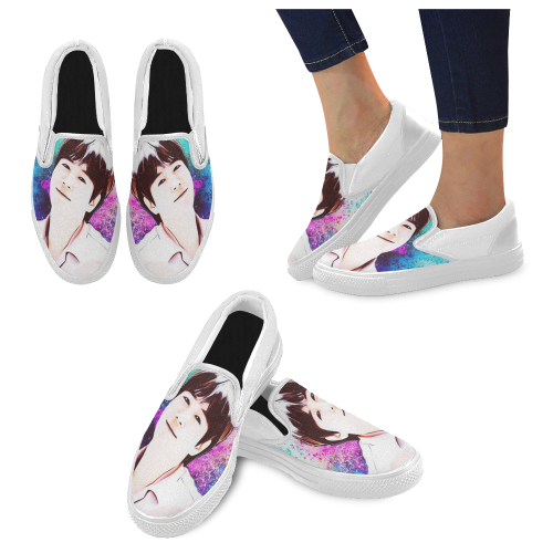 JKS Women's Slip-on Canvas Shoes (Model 019)