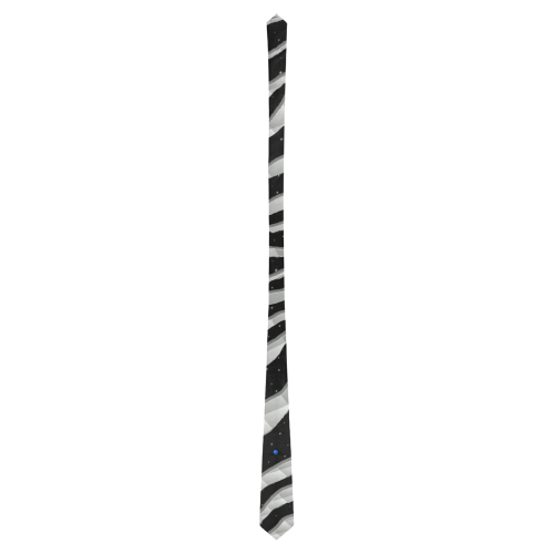 Ripped SpaceTime Stripes - White Classic Necktie (Two Sides)