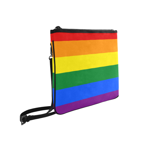 Gay Pride Rainbow Slim Clutch Bag (Model 1668)