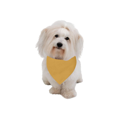 Color Solid Mango Mojito Pet Dog Bandana/Large Size