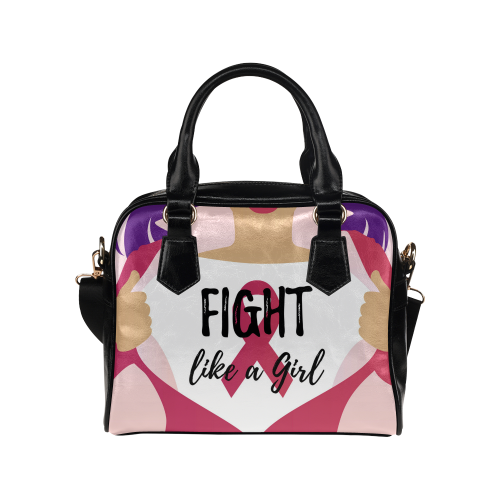Fight Like A Girl Shoulder Handbag (Model 1634)
