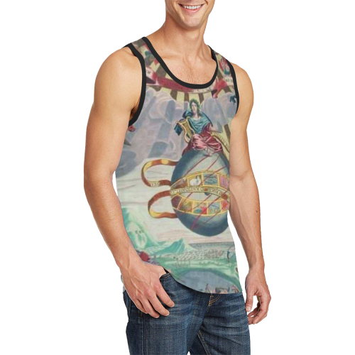 Jesus in clouds Cashmere Mens Top Men's All Over Print Tank Top (Model T57)
