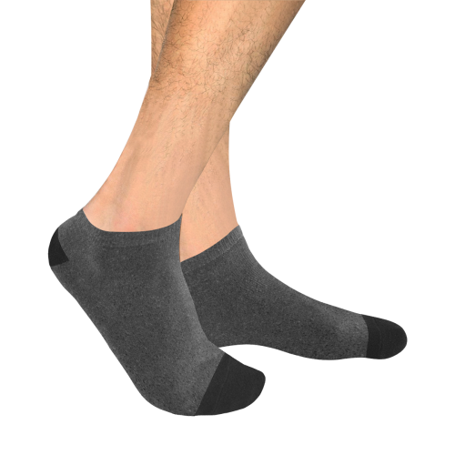 Black Glitter Men's Ankle Socks