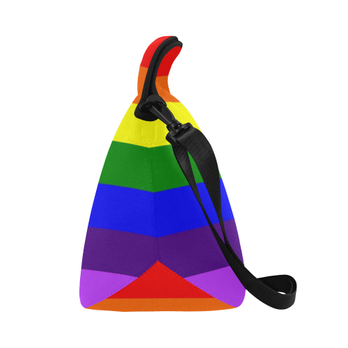 Rainbow Flag (Gay Pride - LGBTQIA+) Neoprene Lunch Bag/Large (Model 1669)