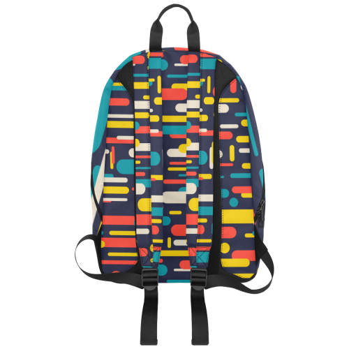 Colorful Rectangles Large Capacity Travel Backpack (Model 1691)
