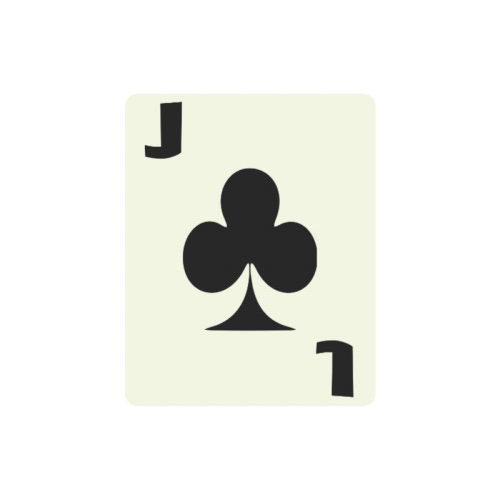 Playing Card Jack of Clubs Rectangle Mousepad