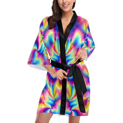 ripples2 Kimono Robe