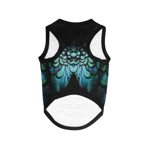 peacock featherd pattern All Over Print Pet Tank Top