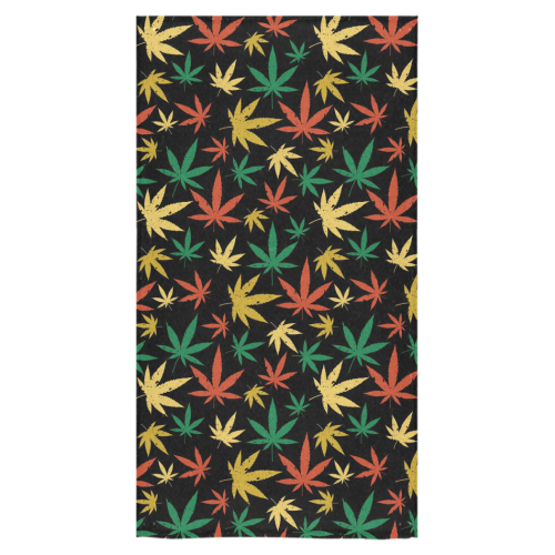 Cannabis Pattern Bath Towel 30"x56"