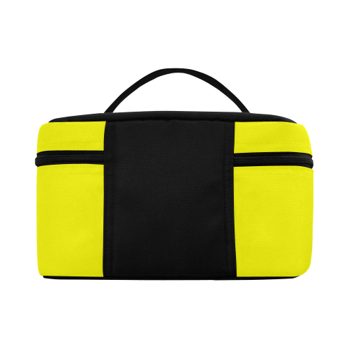 color yellow Cosmetic Bag/Large (Model 1658)