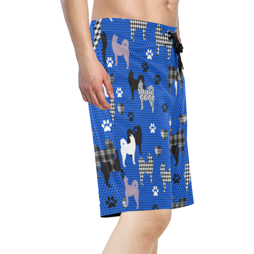 Husky Men's All Over Print Board Shorts (Model L16)
