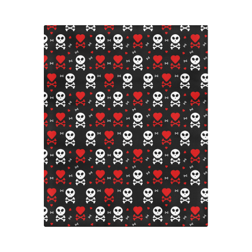 Skull and Crossbones Duvet Cover 86"x70" ( All-over-print)