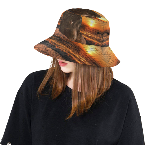 Beach and Sunset All Over Print Bucket Hat