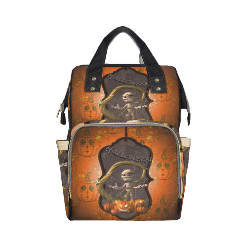Halloween, funny mummy Multi-Function Diaper Backpack/Diaper Bag (Model 1688)