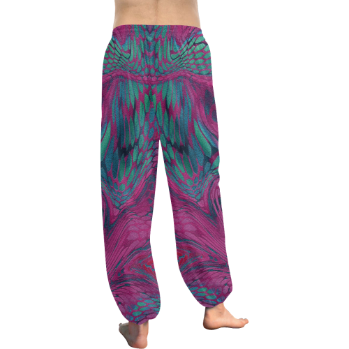 colorful asia dragon reptile skin pattern Women's All Over Print Harem Pants (Model L18)