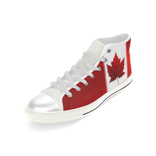 Canada Flag Hightop Sneakers Men’s Classic High Top Canvas Shoes (Model 017)