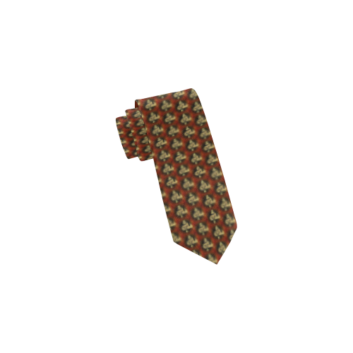 ALAHA Tiling on Maroon Classic Necktie (Two Sides)