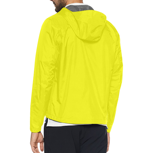 color yellow Unisex All Over Print Windbreaker (Model H23)