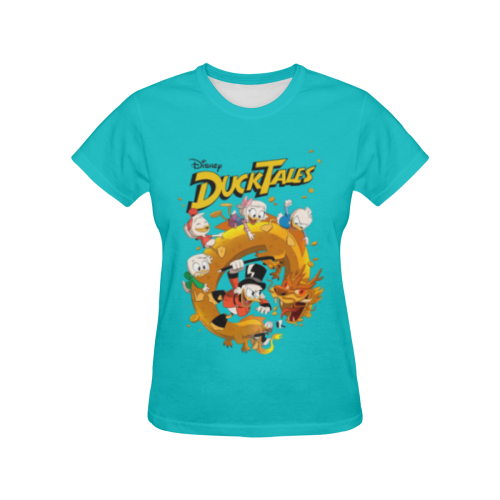 DuckTales All Over Print T-shirt for Women/Large Size (USA Size) (Model T40)