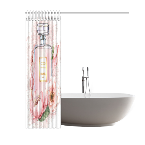pink flower Shower Curtain 60"x72"