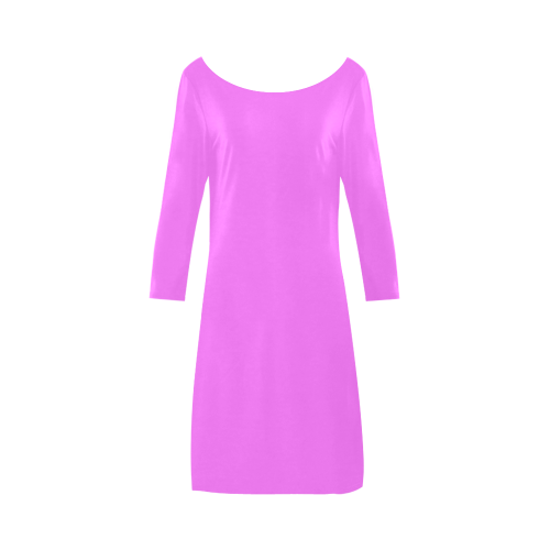 color ultra pink Bateau A-Line Skirt (D21)