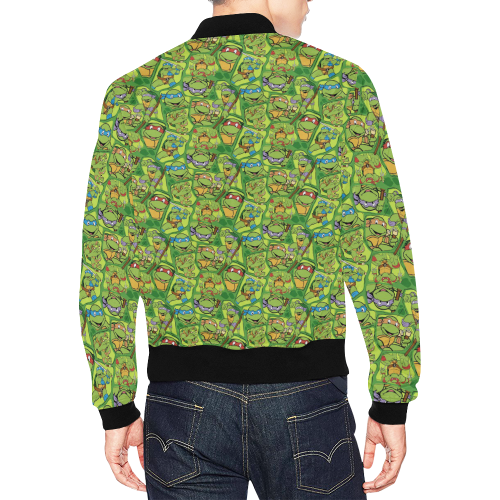 Teenage Mutant Ninja Turtles (TMNT) All Over Print Bomber Jacket for Men/Large Size (Model H19)