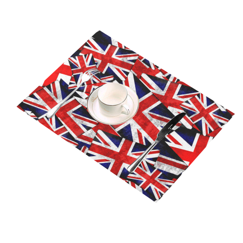 Union Jack British UK Flag Placemat 14’’ x 19’’ (Set of 2)