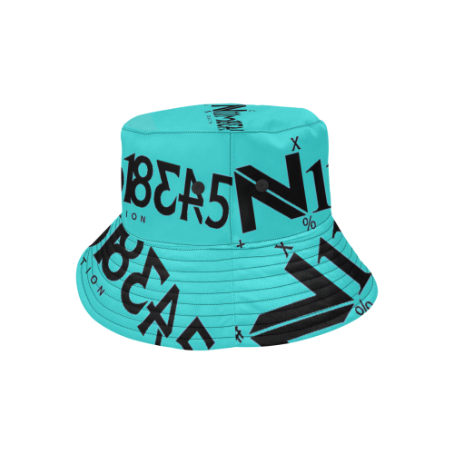 NUMBERS Collection LOGO New Green All Over Print Bucket Hat
