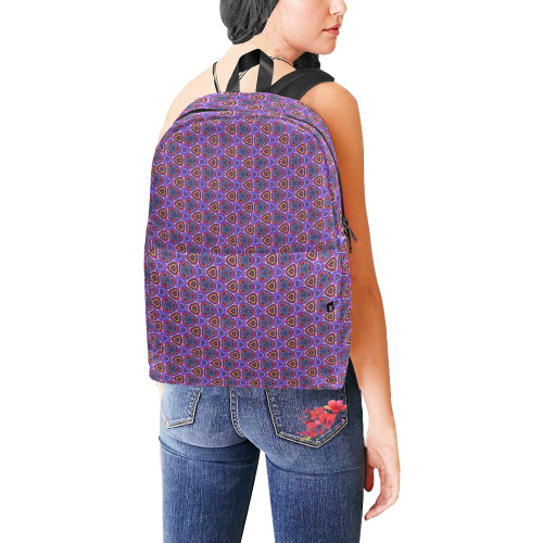 Purple Doodles - Hidden Smiles Unisex Classic Backpack (Model 1673)