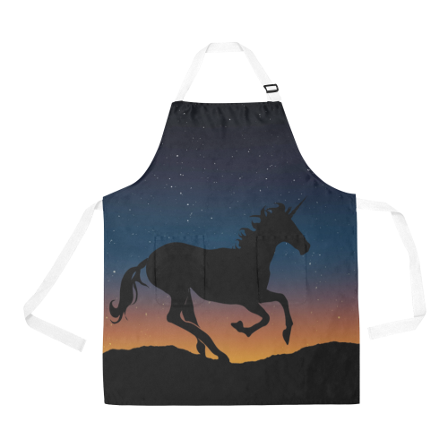 Unicorn Of The Night All Over Print Apron