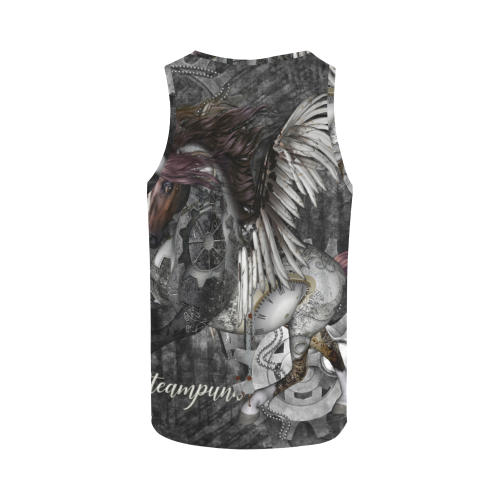 Aweswome steampunk horse with wings All Over Print Tank Top for Men (Model T43)