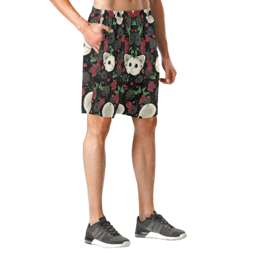 Til Death Shorts Men's All Over Print Elastic Beach Shorts (Model L20)