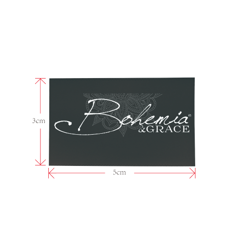 Bag Logo Private Brand Tag on Bags Inner (Zipper) (5cm X 3cm)