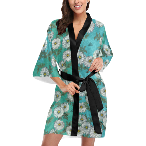 The Lowest of Low Daisies Mediterranean Kimono Robe